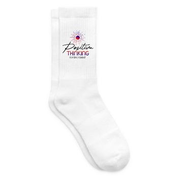 Positive_Thinking - Tennissocken - Weiß - Rechts