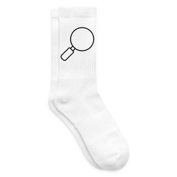 Luppen-Linien-Symbol - Tennissocken - Weiß - Rechts