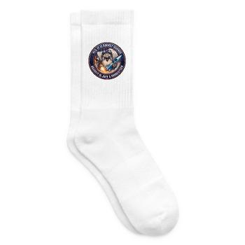Lustiger Luft- und Raumfahrtingenieur Falcon Raketenwissenschaft Mem - Tennissocken - Weiß - Rechts