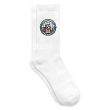 Lustiger Bauingenieur Beaver berechnet Chaos - Tennissocken - Weiß - Rechts