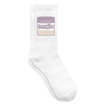 Sauerteig Starter Glas - Tennissocken - Weiß - Rechts