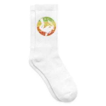 Retro Taucher Design Für Schnorchler und Taucher - Tennissocken - Weiß - Rechts
