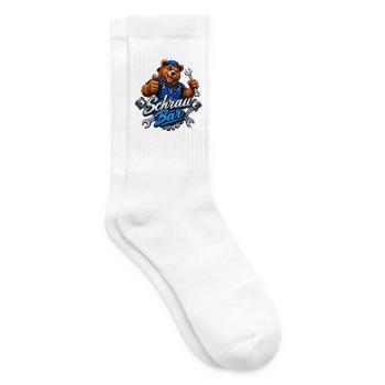 Schrau Bär Werkstatt - Tennissocken - Weiß - Rechts
