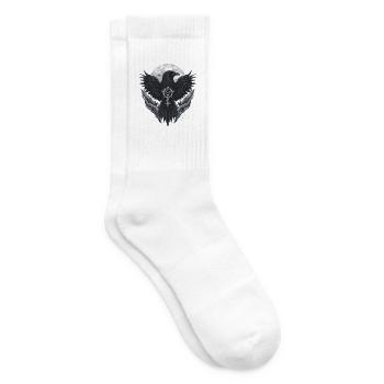 Raben-Mond-Siegel - Tennissocken - Weiß - Rechts
