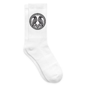 Odins Ravens keltischer Knotenkreis - Tennissocken - Weiß - Rechts