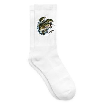 Dreifach-Bass-Splash-Illustration - Tennissocken - Weiß - Rechts