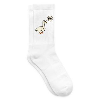 Gans Nö Nein - Tennissocken - Weiß - Rechts