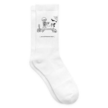 Geister Physio Skelett Physiotherapie Halloween - Tennissocken - Weiß - Rechts