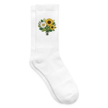 Daisy Bunch – Sunny Picnic Vibes - Tennissocken - Weiß - Rechts