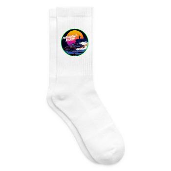 Midnight Ronin Retro übertrifft JDM Streetwear - Tennissocken - Weiß - Rechts