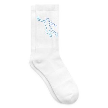 Faustballspielen Geschenk für der Faustballspieler - Tennissocken - Weiß - Rechts