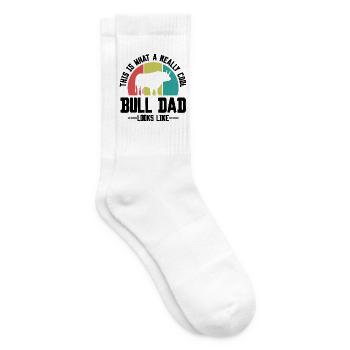 Stier Spruch Retro Style - Tennissocken - Weiß - Rechts