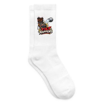 Tilt passiert in der Flipperhalle - Tennissocken - Weiß - Rechts