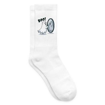 Boo Spiegelgeist im Spiegel - Tennissocken - Weiß - Rechts