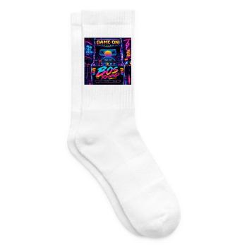Rewind Arcade Neon - Tennissocken - Weiß - Rechts