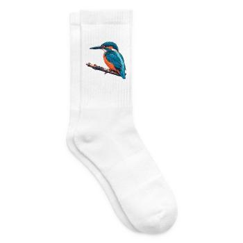 Eisvogel Risograph - Tennissocken - Weiß - Rechts