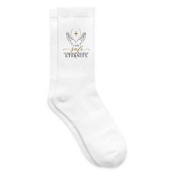 Sicher in Gottes Hand - Tennissocken - Weiß - Rechts