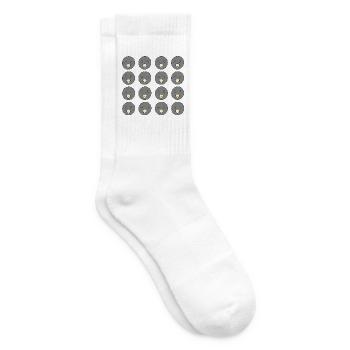 Cartoon-Maulwurfkopf - Tennissocken - Weiß - Rechts