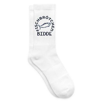 Hamburg Fischbrötchen Bidde - Tennissocken - Weiß - Rechts