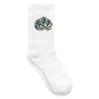 Mikrofonchor – Stimmen gemeinsam stark - Tennissocken - Weiß - Rechts
