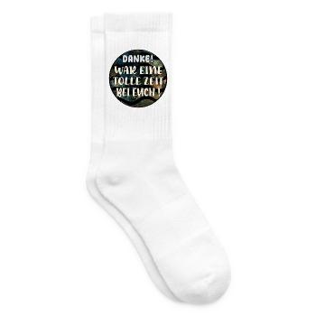 Abschiedsgeschenke Kollegen Team - Tennissocken - Weiß - Rechts