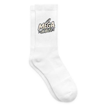 Mega oder Vollgas - Tennissocken - Weiß - Rechts