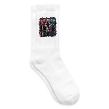 Hinter Gittern Neonziege - Tennissocken - Weiß - Rechts