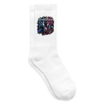 Ziege Hinterbars Neon - Tennissocken - Weiß - Rechts