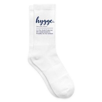 hygge - Definition - Dänemark - Denmark - Tennissocken - Weiß - Rechts