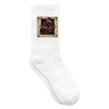 Der Karmesinrote Ausrüstungsmeister - Tennissocken - Weiß - Rechts