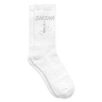 Shisha Hookah Silhouette Motiv - Tennissocken - Weiß - Rechts