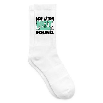 Chat-Humor – Motivation nicht gefunden - Tennissocken - Weiß - Rechts