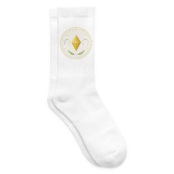 Waage - der schwebende Kristall - Tennissocken - Weiß - Rechts