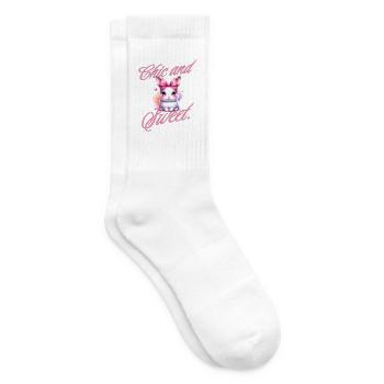 Chic And Sweet Hase Schleife Kaninchen Niedlich - Tennissocken - Weiß - Rechts
