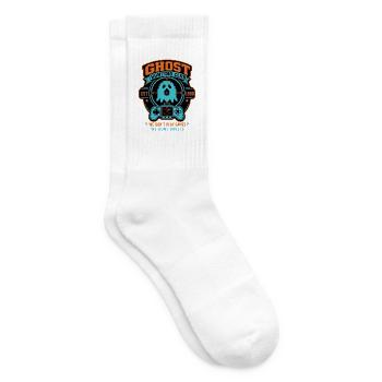 Ghost Hunting Club Est 1986 Retro-Halloween-Shirt - Tennissocken - Weiß - Rechts