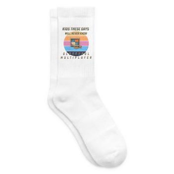 90s Gaming - Oldschool Multiplayer - Screencheat - Tennissocken - Weiß - Rechts