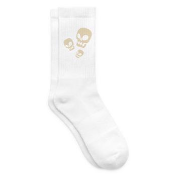 Drei Schädel - Tennissocken - Weiß - Rechts