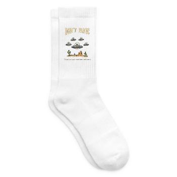 Dont Panic Theyre Just Weather Balloons - Tennissocken - Weiß - Rechts