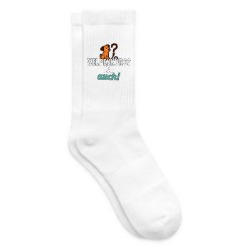 Geschenk zum Welpenkurs für neue Hundebesitzer - Tennissocken - Weiß - Rechts
