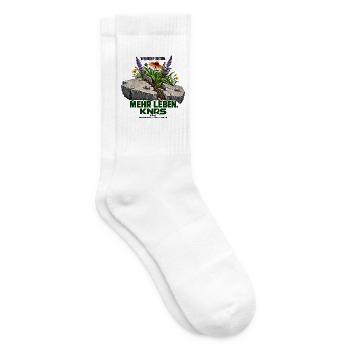 Beton trifft Natur: Blühende Risse - Tennissocken - Weiß - Rechts