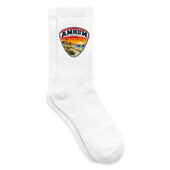 Amrum - Nordsee - Insel - Wittdün - Nebel Norddorf - Tennissocken - Weiß - Rechts