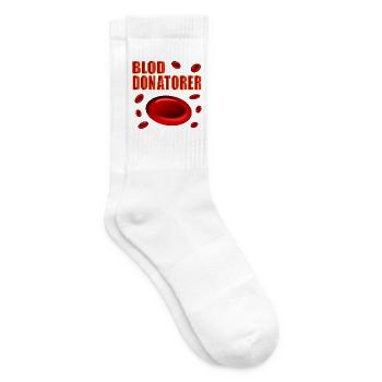 Blutspender Englisch - Tennissocken - Weiß - Rechts