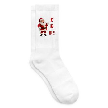 Weihnachtsmann Ho Ho Ho Fest - Tennissocken - Weiß - Rechts