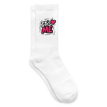 GEN Z ZITATE – Es ist eine kühne Botschaft der Selbstliebe - Tennissocken - Weiß - Rechts