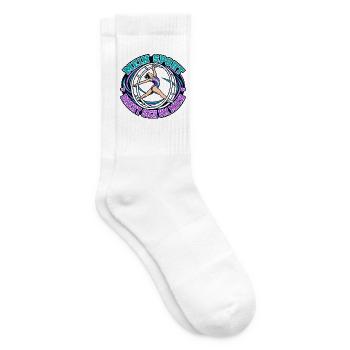 Röhnrad Mein Sport dreht sich um mich  - Tennissocken - Weiß - Rechts