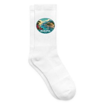 Erkunden Sie Maratea in Italien: Tyrrhenische Meeresküste - Tennissocken - Weiß - Rechts