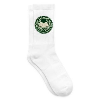 Leseclub-Siegel: Gemeinsam weiterlesen - Tennissocken - Weiß - Rechts