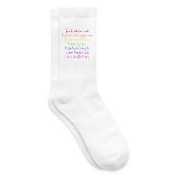 RISIKEN NEBENWIRKUNGEN RECHTSPOPULISTEN GESCHICHTE - Tennissocken - Weiß - Rechts