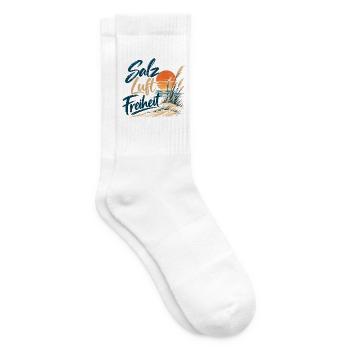 Salzluft Freiheit am Strand - Tennissocken - Weiß - Rechts