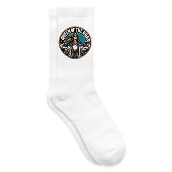 Queen of the Road Motorrad Diva - Tennissocken - Weiß - Rechts